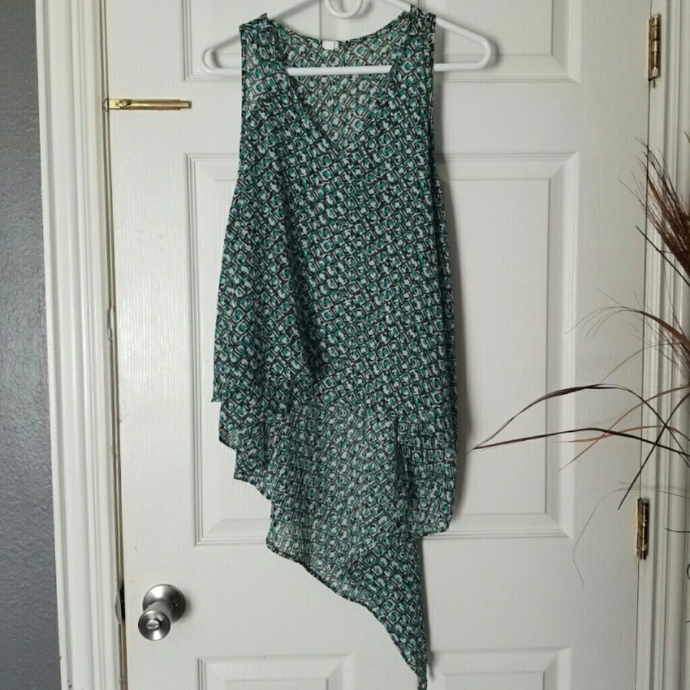 High-low blouse